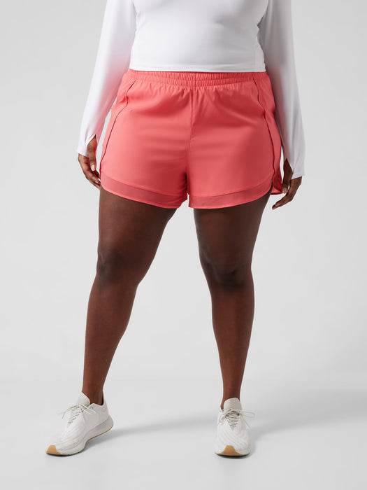 Mesh Racer Run Short 4&#34