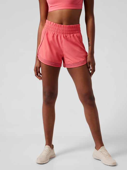 High Rise Mesh Racer Run 3&#34 Short