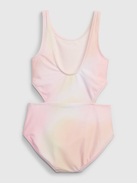 Kids Recycled Cutout Swim One-Piece