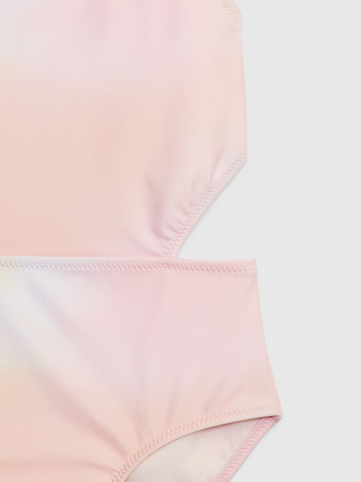 Kids Recycled Cutout Swim One-Piece