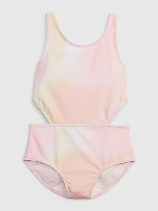 Kids Recycled Cutout Swim One-Piece