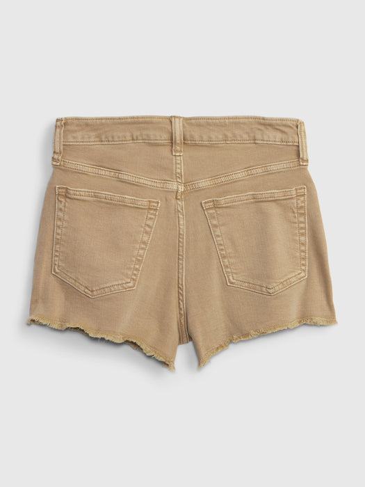 Teen Sky High Rise Khaki Shorts