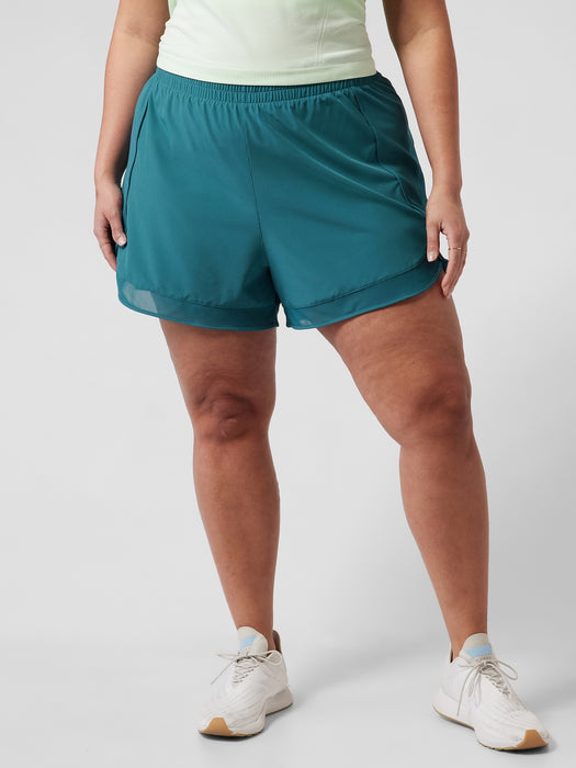 Mesh Racer Run Short 4&#34
