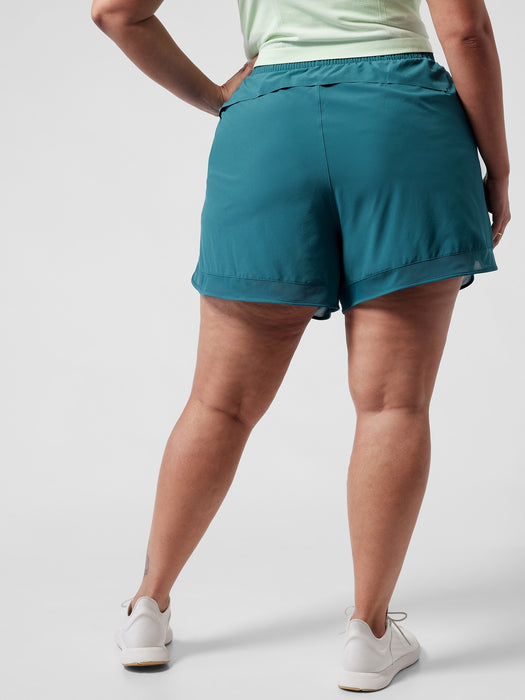 Mesh Racer Run Short 4&#34