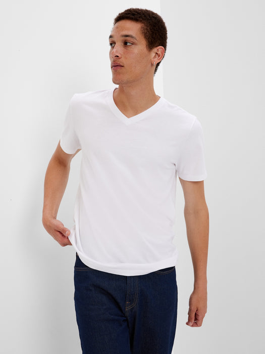 Organic Cotton Standard V-Neck T-Shirt (3-Pack)