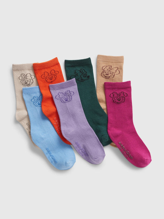 babyGap &#124 Disney Minnie Mouse Crew Socks (7-Pack)