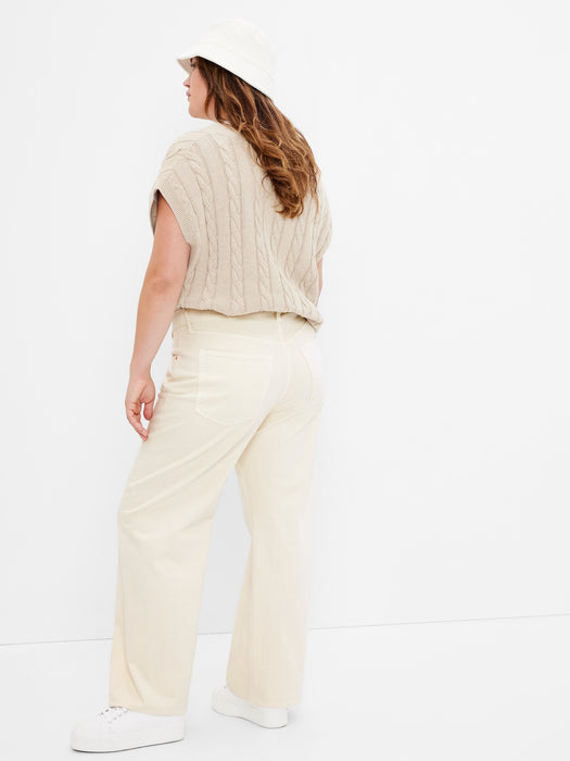 Low Rise Stride Wide-Leg Jeans