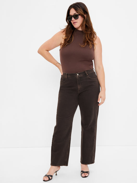 Mid Rise '90s Loose Jeans with Washwell