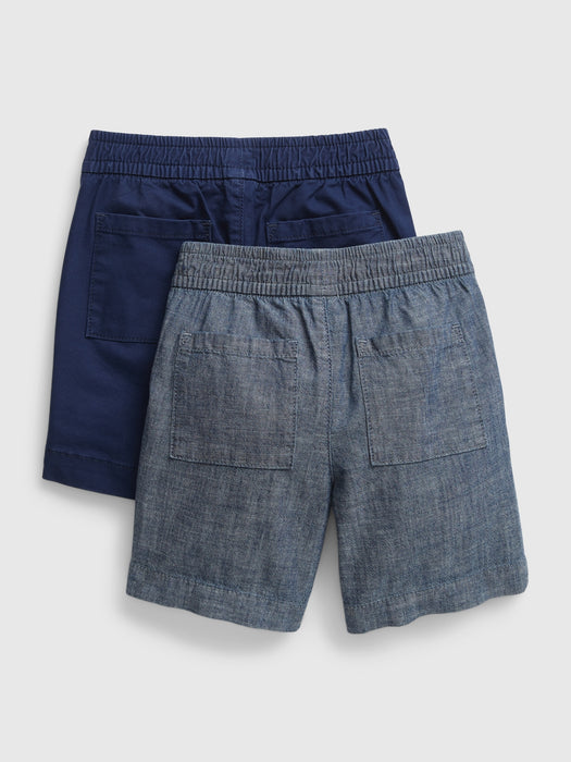 Toddler Easy Pull-On Shorts (2-Pack)