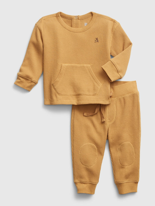 Baby Waffle Two-Piece Outfit Set