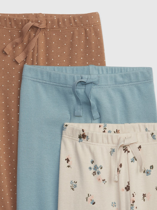 Baby 100% Organic Cotton Print Pants (3-Pack)