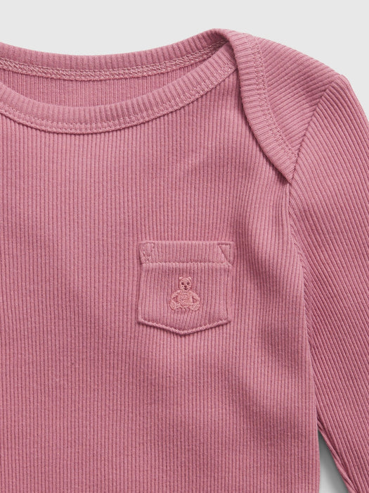 Baby Organic Cotton Rib Bodysuit (3-Pack)