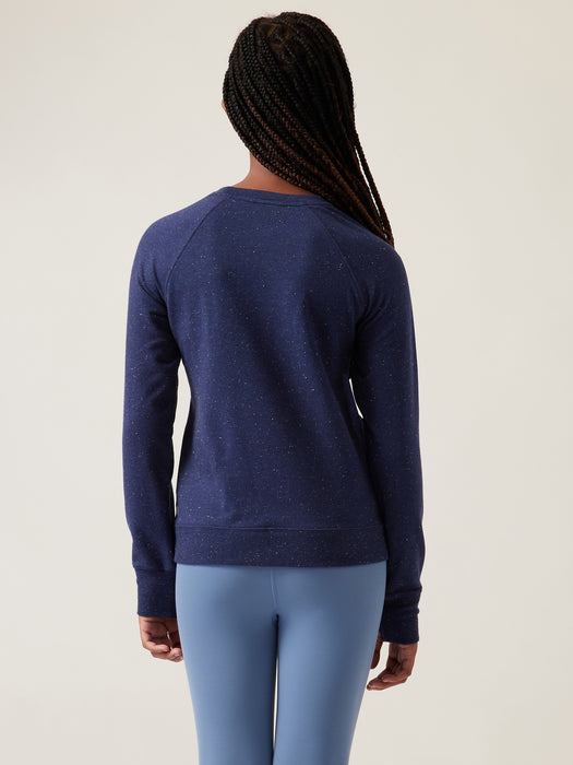 Warm Up Textured Sweatshirt