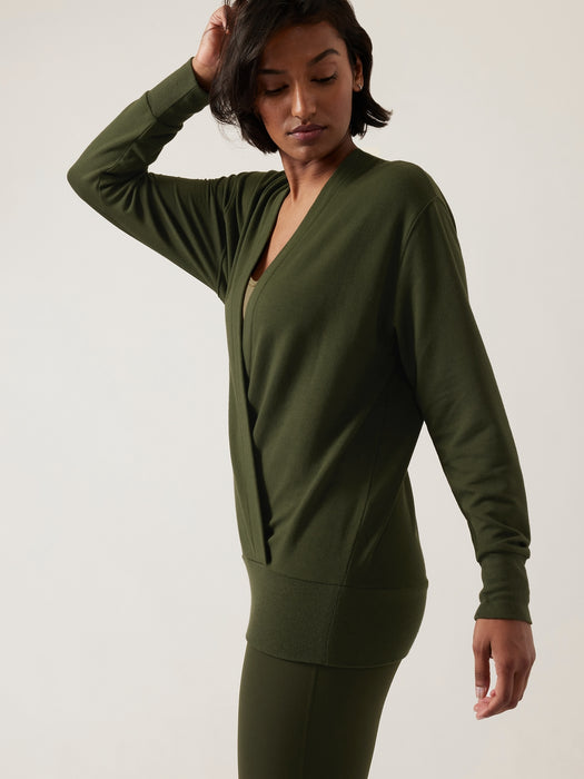 Purana V&#45Neck Wrap Sweatshirt