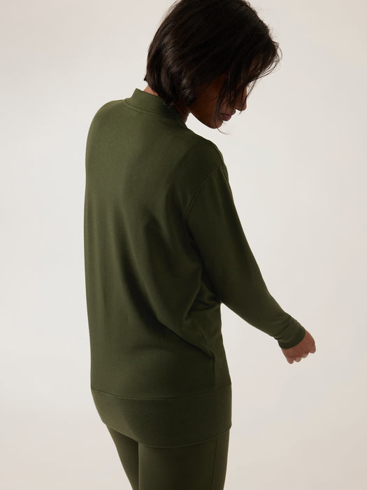 Purana V&#45Neck Wrap Sweatshirt