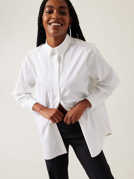Oversized Poplin Top