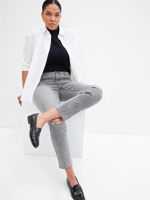 Mid Rise Vintage Slim Jeans with Washwell