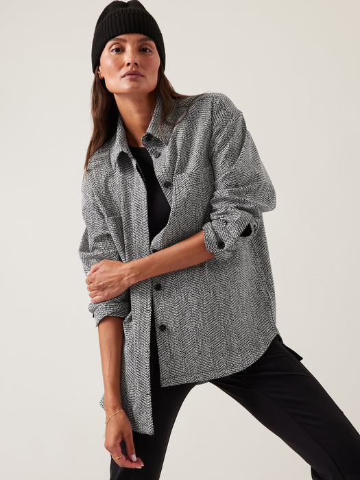 Textured Shirt Jacket
