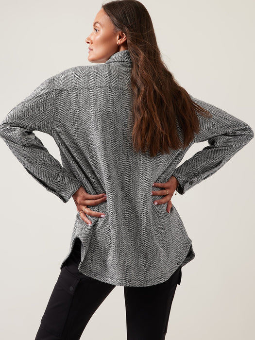 Textured Shirt Jacket