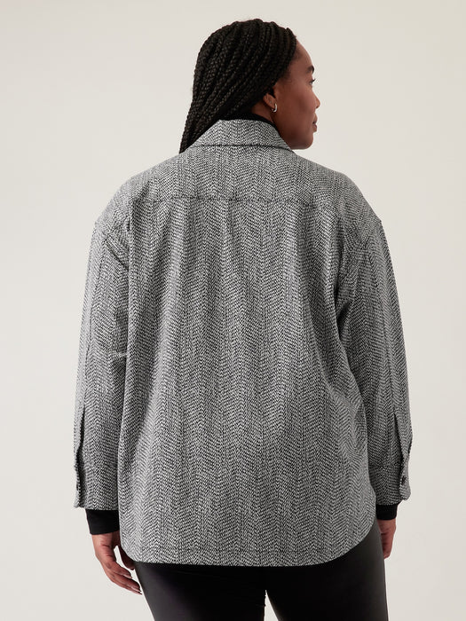 Textured Shirt Jacket