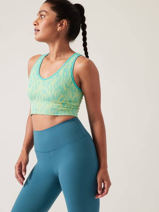 Aurora Seamless Crop Rib Tank