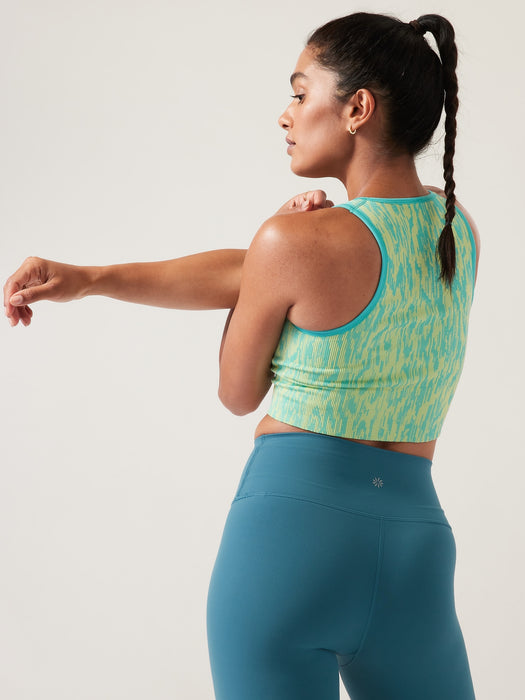 Aurora Seamless Crop Rib Tank