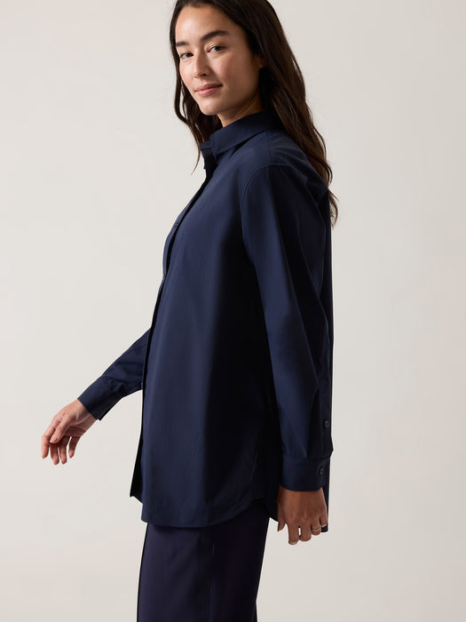 Oversized Poplin Top