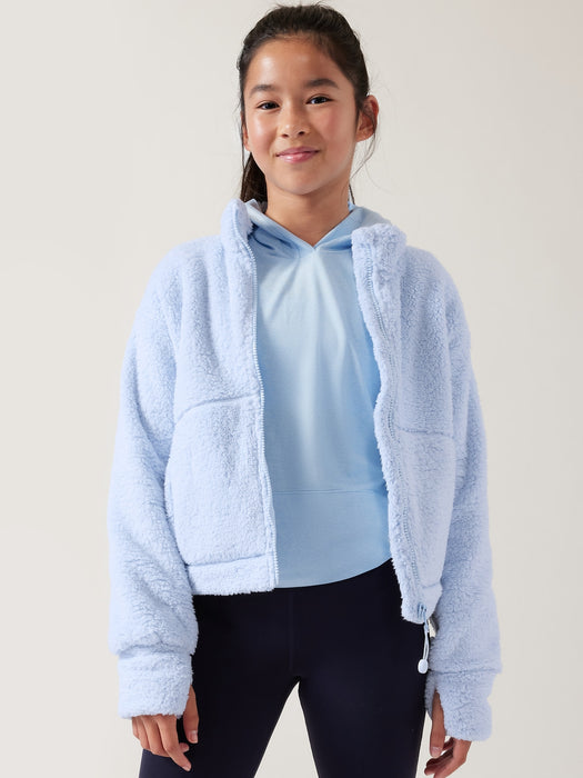 Athleta Girl So Toasty Tugga Sherpa Jacket