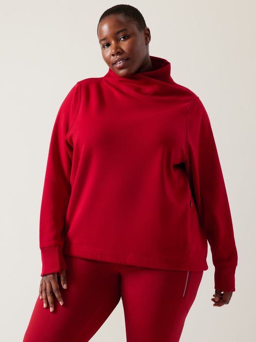 Cozy Karma Twist Neck Sweatshirt