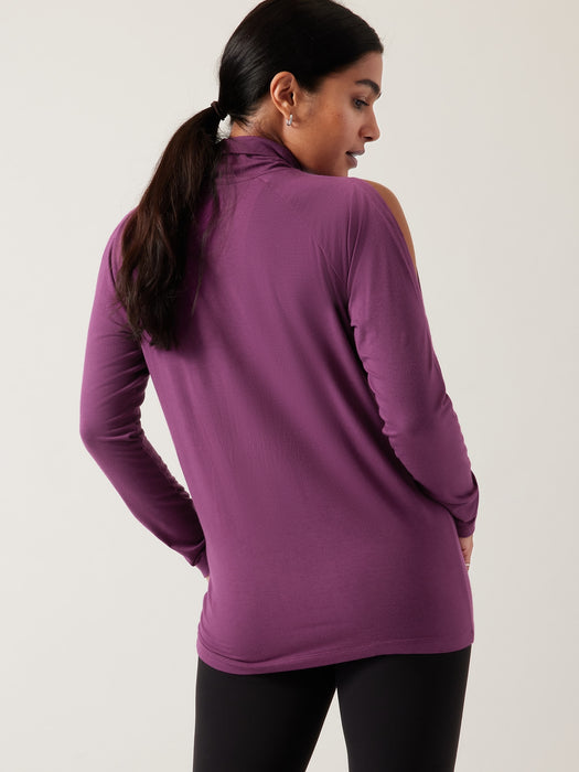 Cold Shoulder Turtleneck