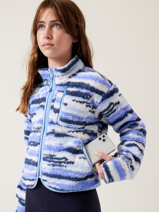 Athleta Girl So Toasty Tugga Sherpa Jacket