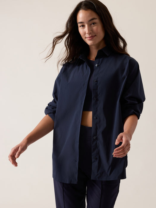 Oversized Poplin Top