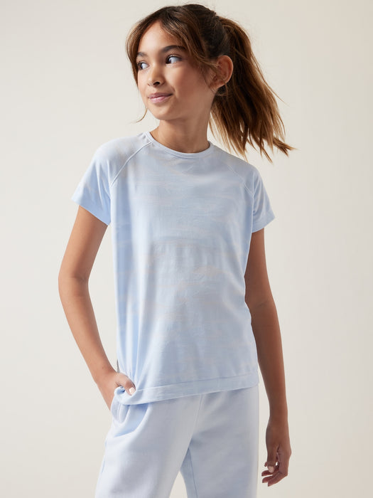 Athleta Girl Camo Power Up Tee