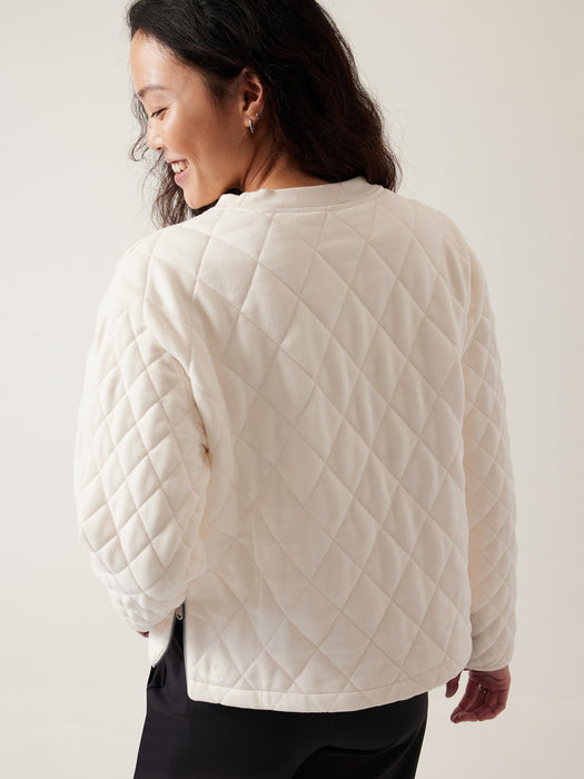 Retroplush Quilted Crewneck Sweatshirt