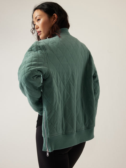 Retroplush Bomber Jacket