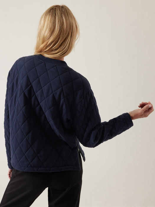 Retroplush Quilted Crewneck Sweatshirt