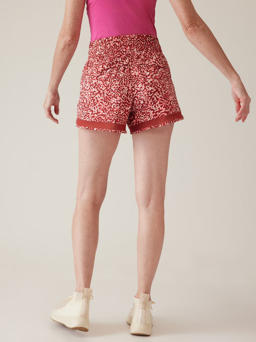 High Rise Mesh Racer Run 3" Short