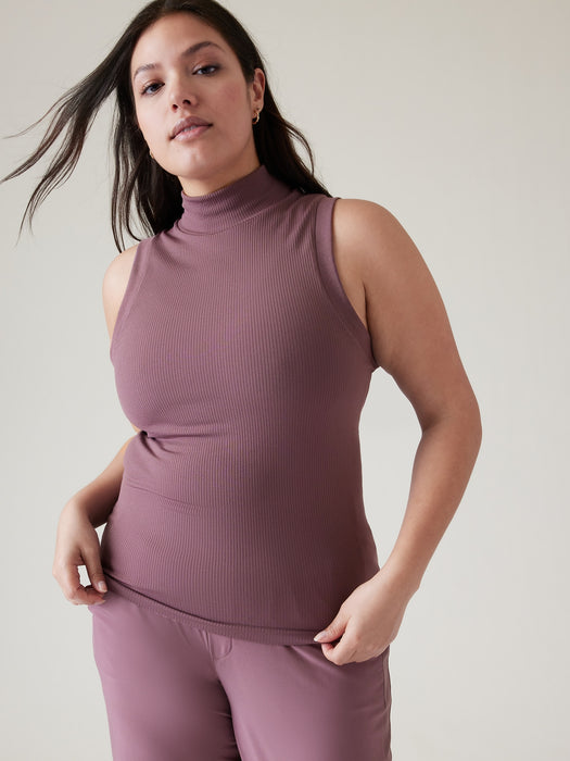 Renew Seamless Mock Neck Tank
