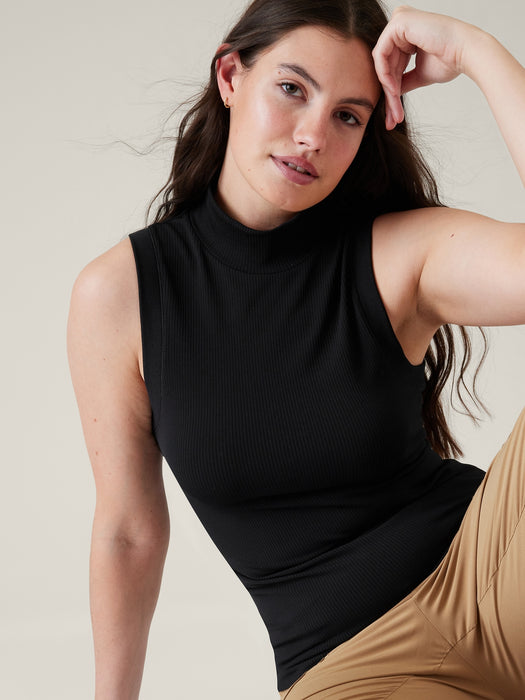 Renew Seamless Mock Neck Tank