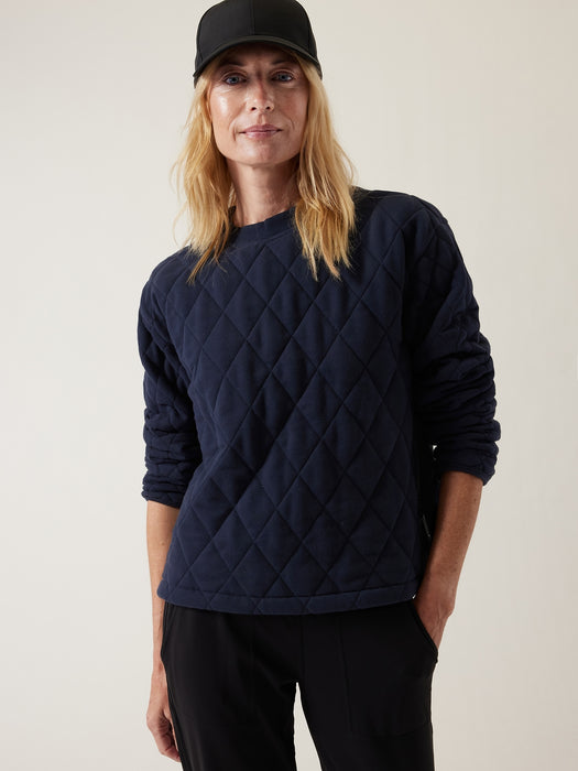 Retroplush Quilted Crewneck Sweatshirt