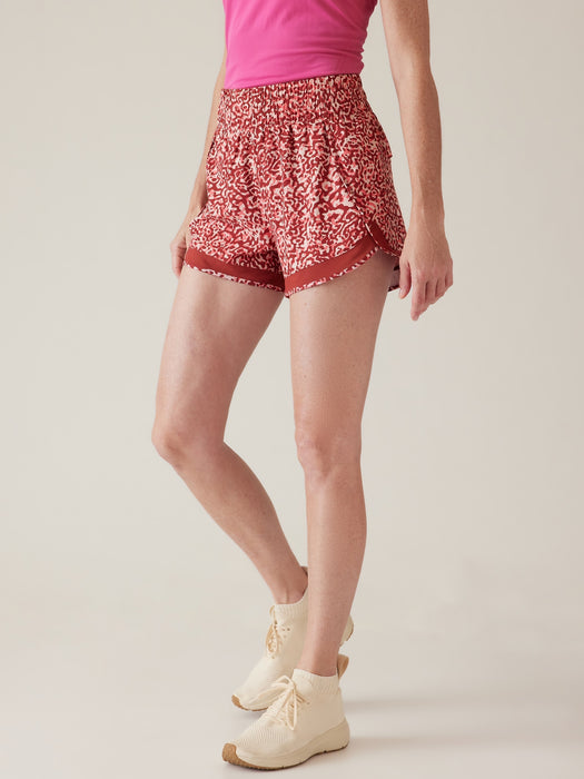 High Rise Mesh Racer Run 3" Short