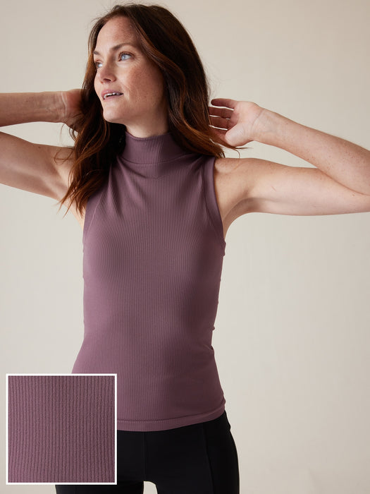 Renew Seamless Mock Neck Tank