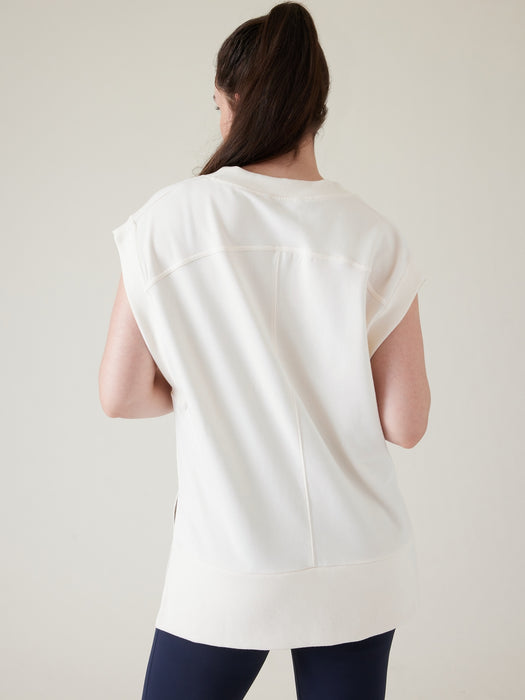 Retroterry V&#45Neck Sweatshirt Tee