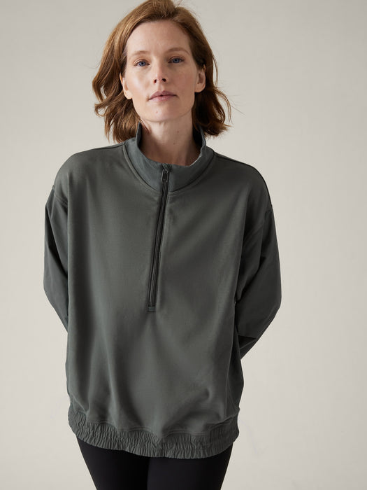 Triumph Hybrid Half Zip Sweatshirt