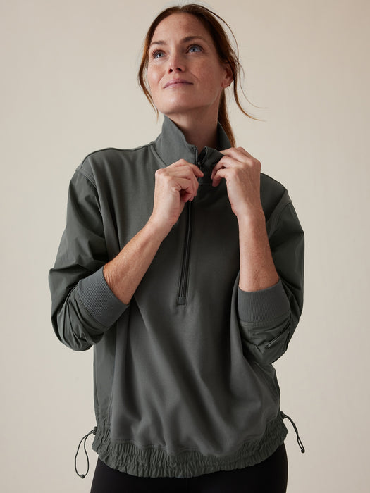 Triumph Hybrid Half Zip Sweatshirt