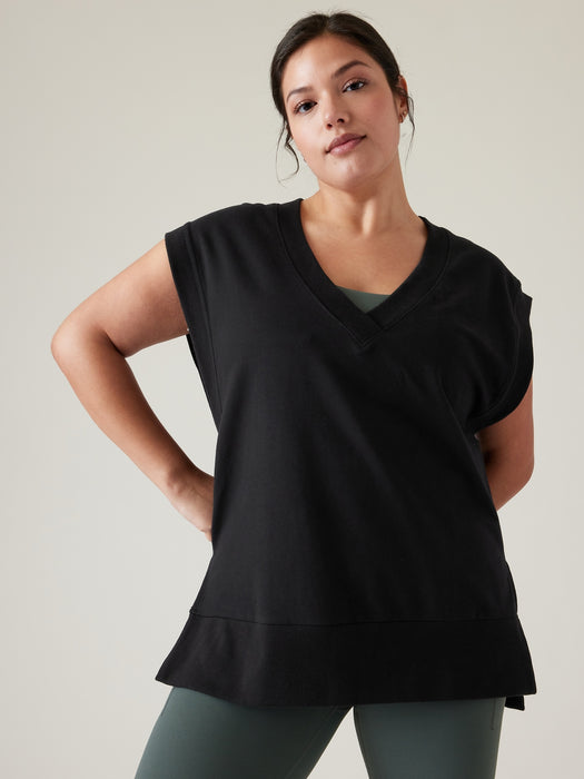 Retroterry V&#45Neck Sweatshirt Tee