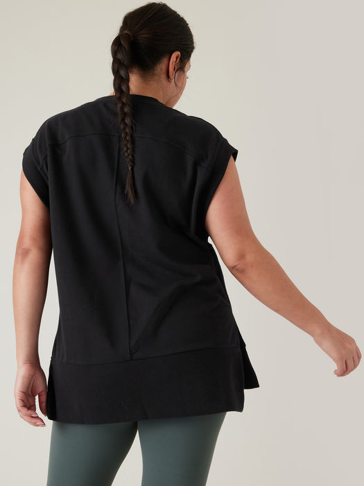 Retroterry V&#45Neck Sweatshirt Tee