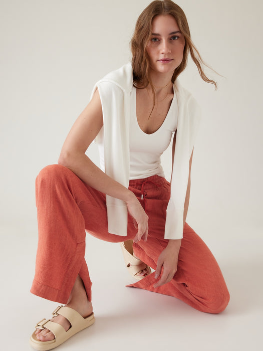 Retreat Linen Wide Leg Pant