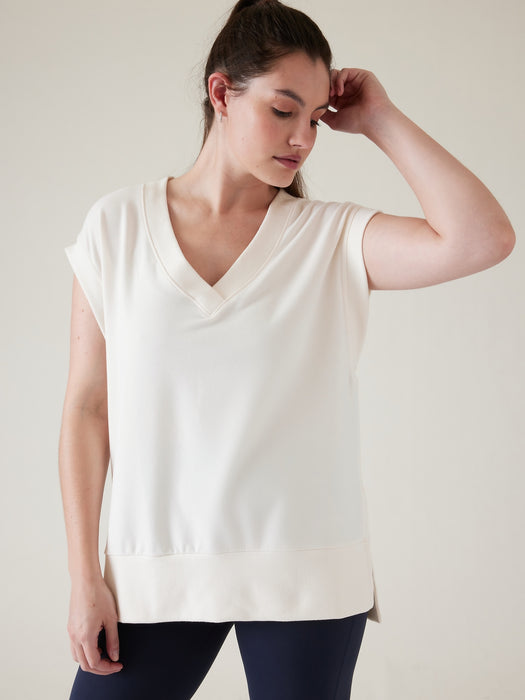 Retroterry V&#45Neck Sweatshirt Tee