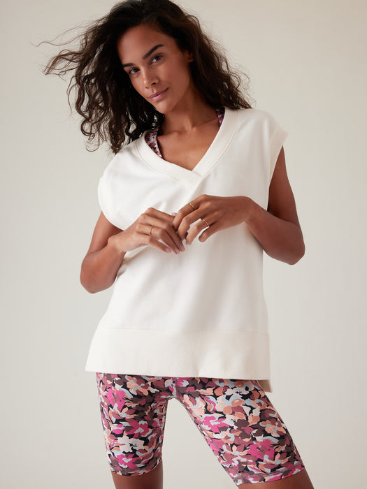 Retroterry V&#45Neck Sweatshirt Tee